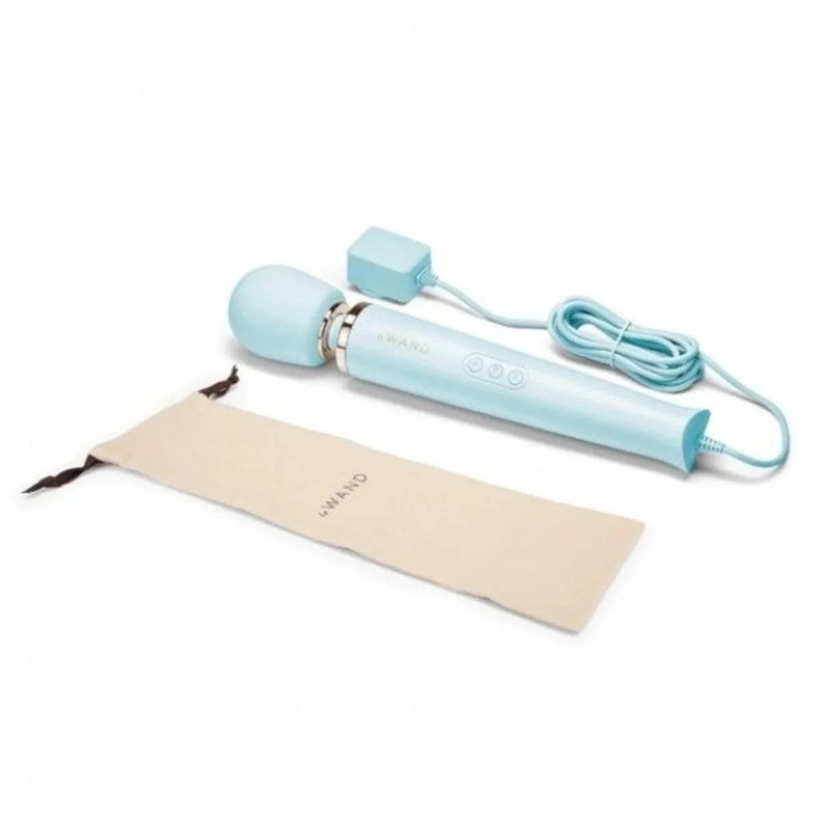 Le Wand Powerful Plug In Wand Massager Light Blue - Image 6