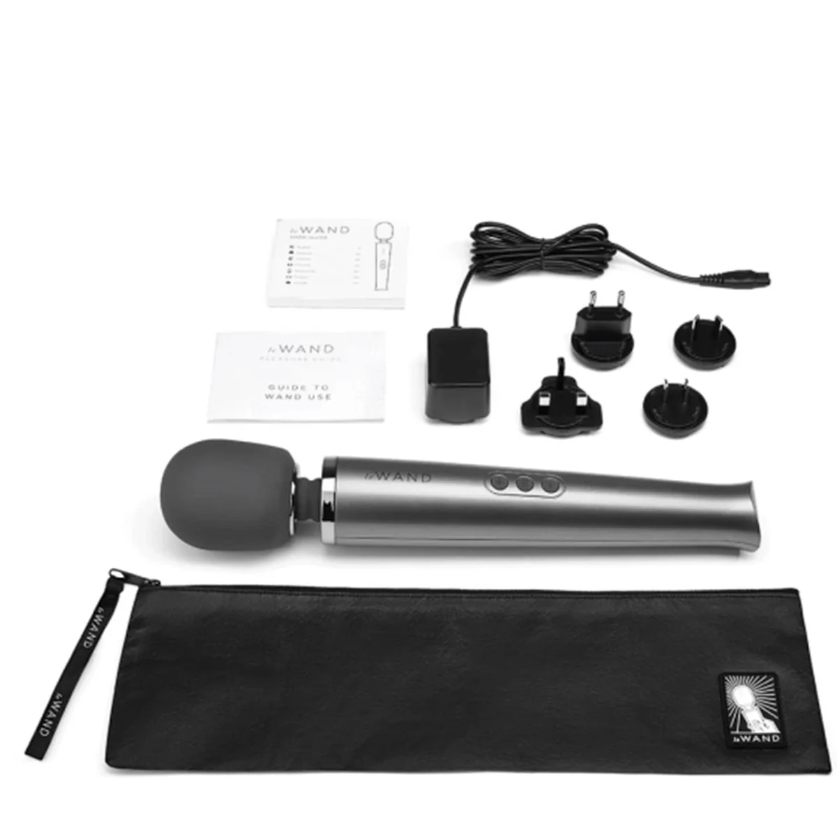 Le Wand Rechargeable Wand Massager Grey - Image 5