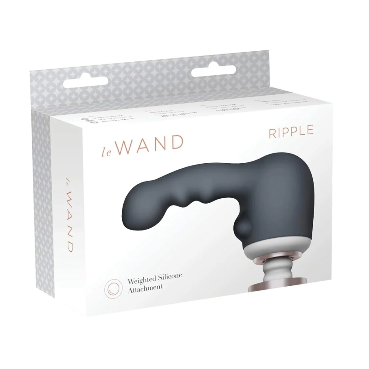 Le Wand Ripple Weighted Silicone Attachment Grey - Image 2
