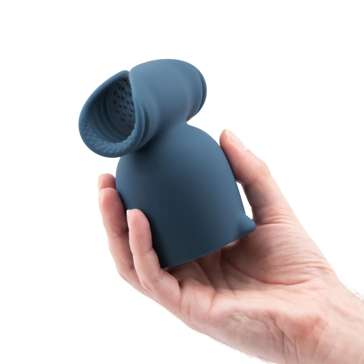 Le Wand Stroke Silicone Penis Play Attachment Blue - Image 4