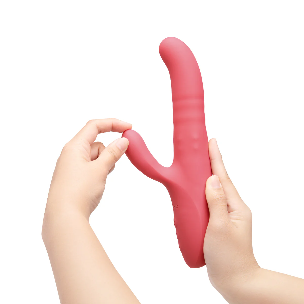 Le Wand Thrust Rechargeable Thrusting Rabbit Vibrator Pink - Image 3