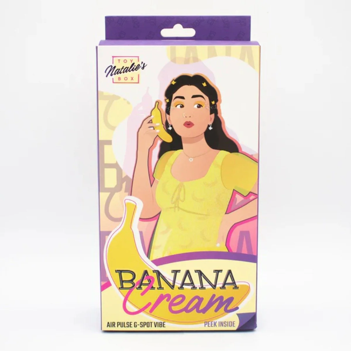 Like A Kitten Banana Cream Air Pulse G-Spot Vibrator Yellow - Image 2