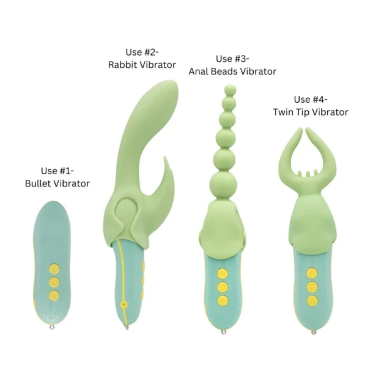 Like A Kitten Pleasure Hunter 4 In 1 Sex Toy Kit Green - Image 7