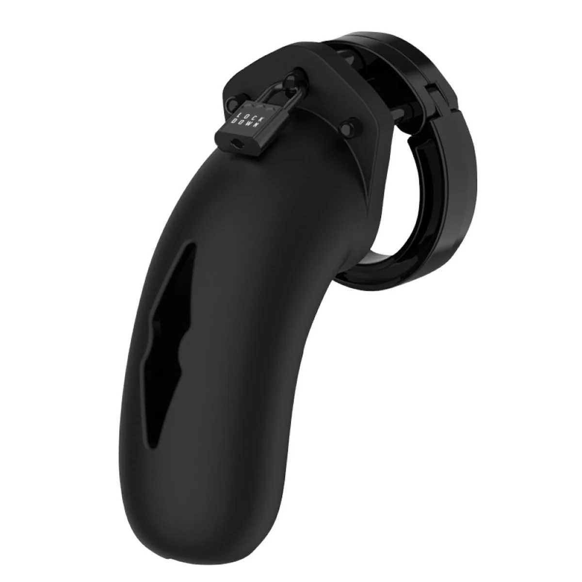 Lockdown Chastity Cage Black Large