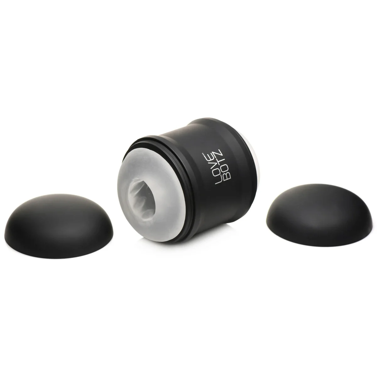 LoveBotz 10X Cyber Stroke Vibrating Stroker Black Clear - Image 3