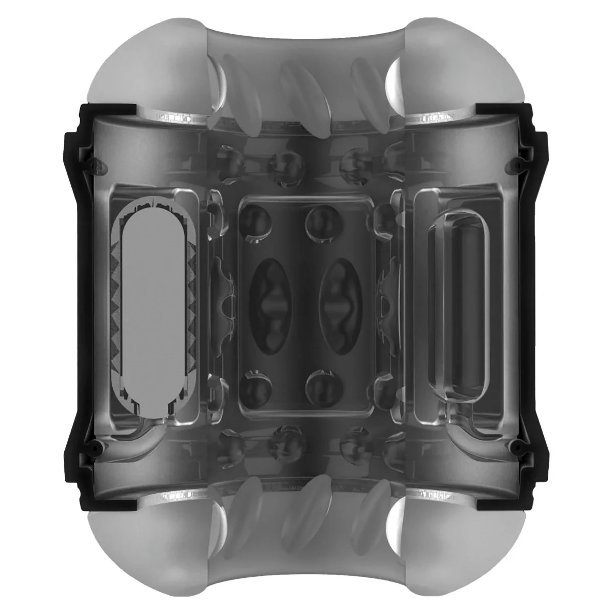LoveBotz 10X Cyber Stroke Vibrating Stroker Black Clear - Image 4