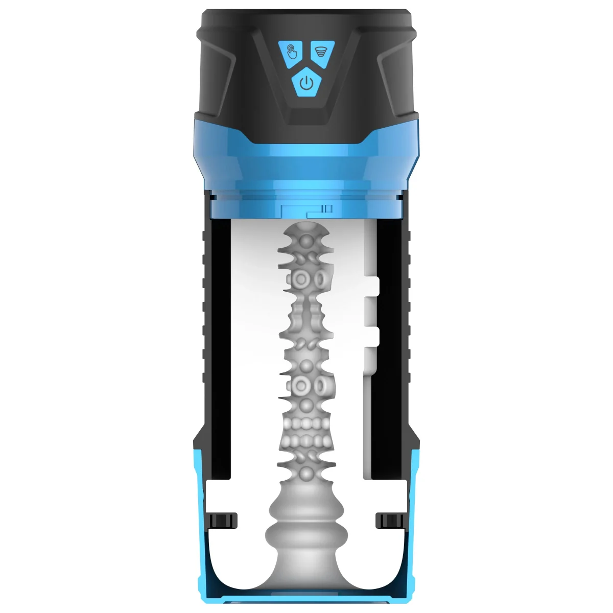 LoveBotz Auto Milker Intense 13X Sucking Masturbator Black Blue - Image 4