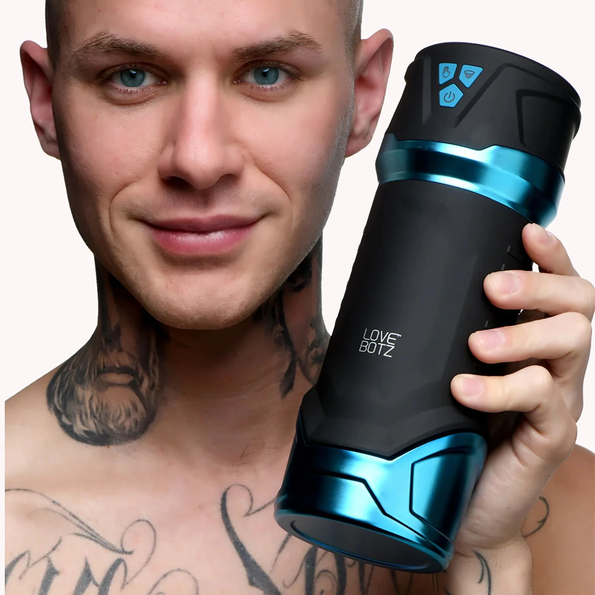 LoveBotz Auto Milker Intense 13X Sucking Masturbator Black Blue - Image 5