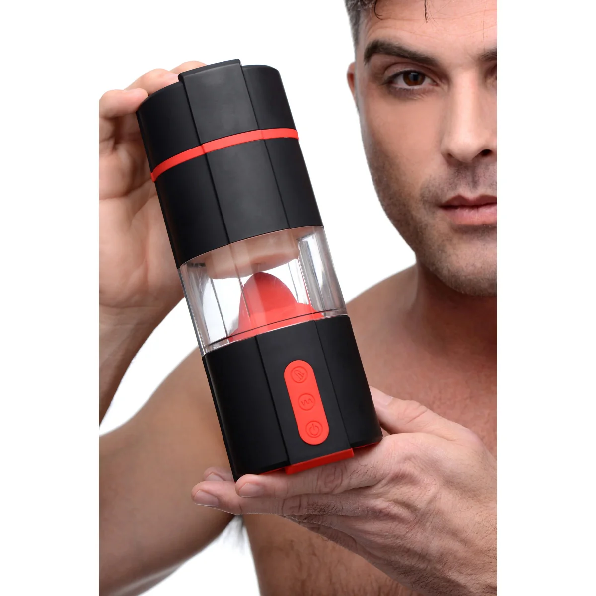 LoveBotz Flicking Tongue Masturbator Black Red - Image 5
