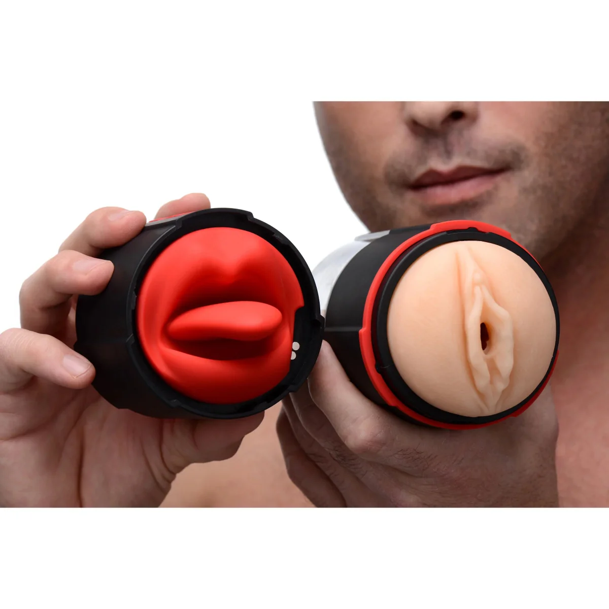 LoveBotz Flicking Tongue Masturbator Black Red - Image 6