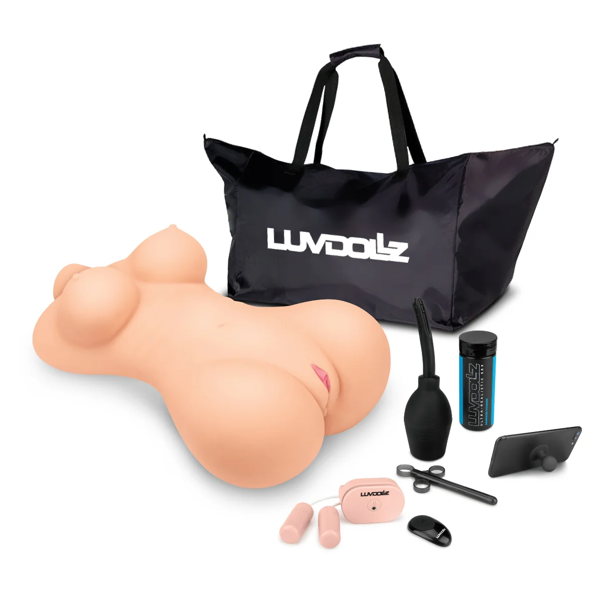 LuvDollz Ultra Realistic Remote Control Fucky Buddy Masturbator Pink - Image 6