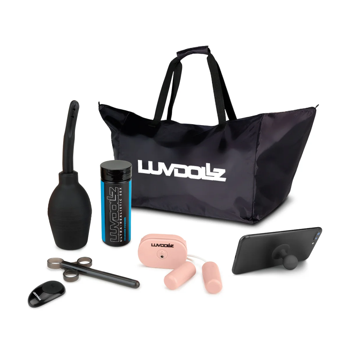 LuvDollz Ultra Realistic Remote Control Spread Eagle Pussy & Ass Masturbator Pink - Image 7