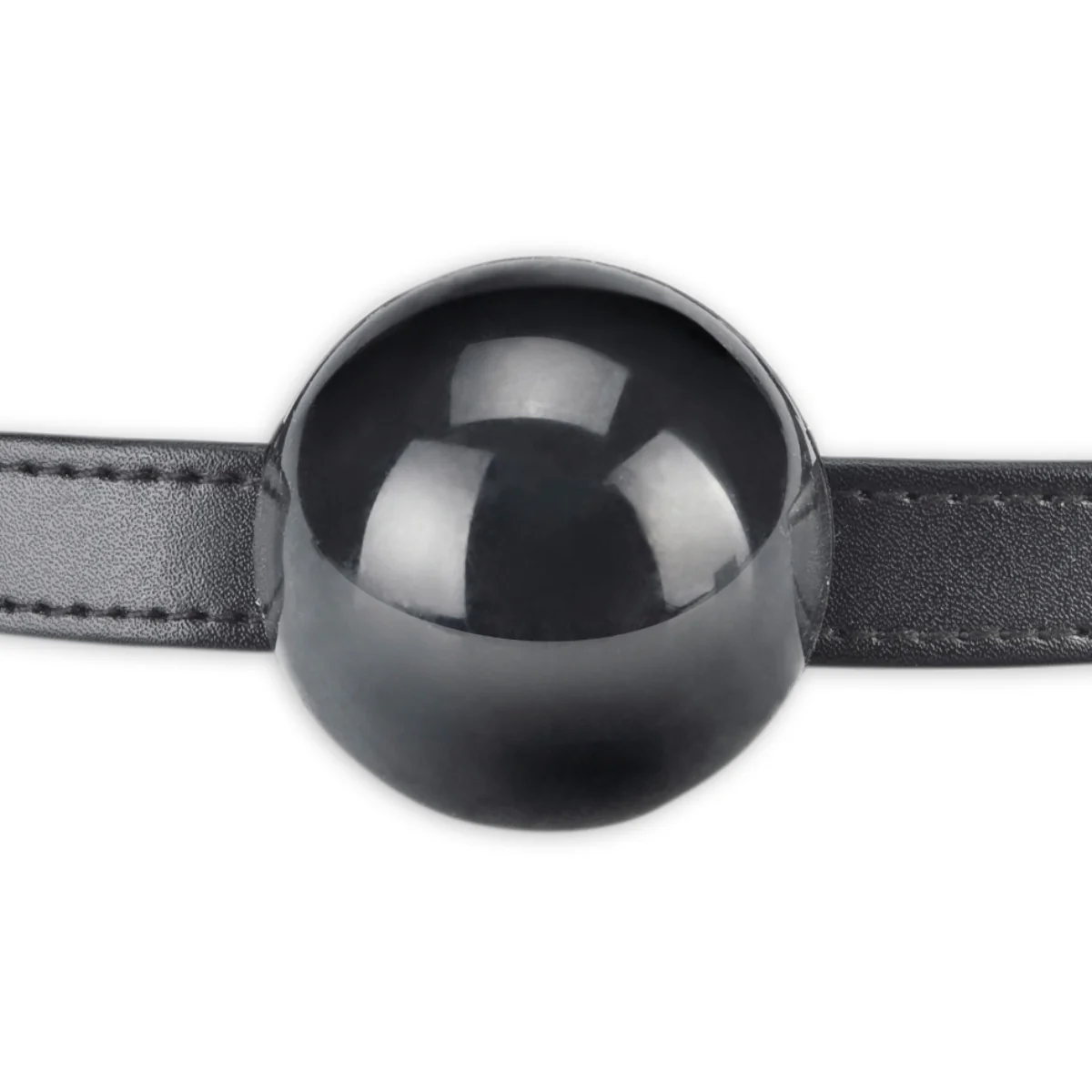 Lux Fetish Adjustable Silicone Ball Gag Black - Image 3
