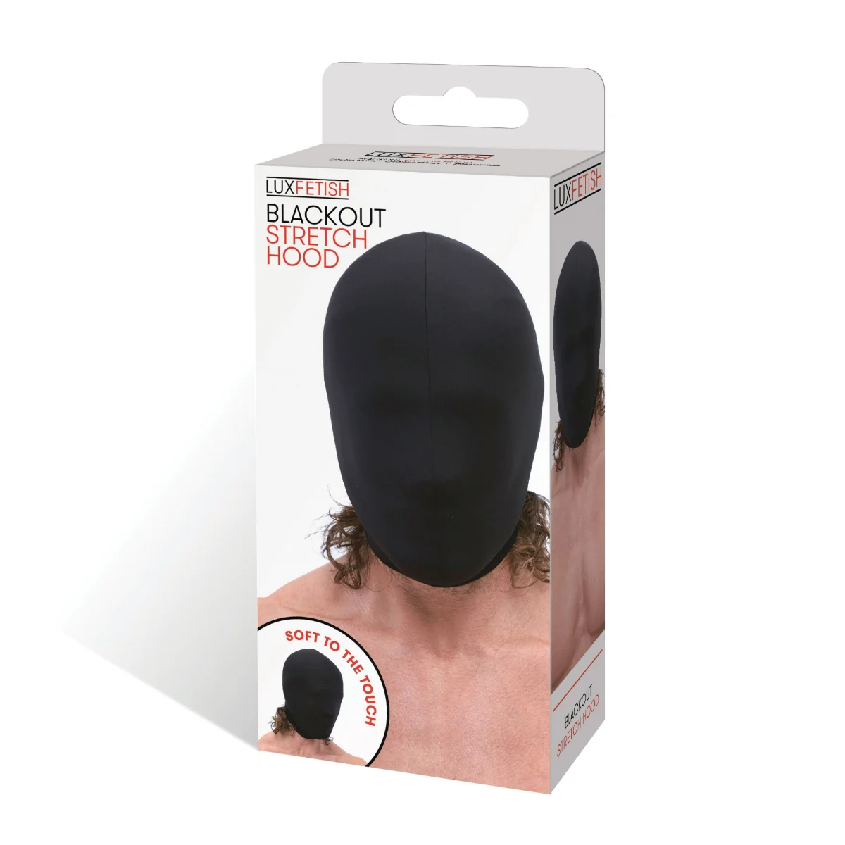 Lux Fetish Blackout Stretch Hood Black - Image 2