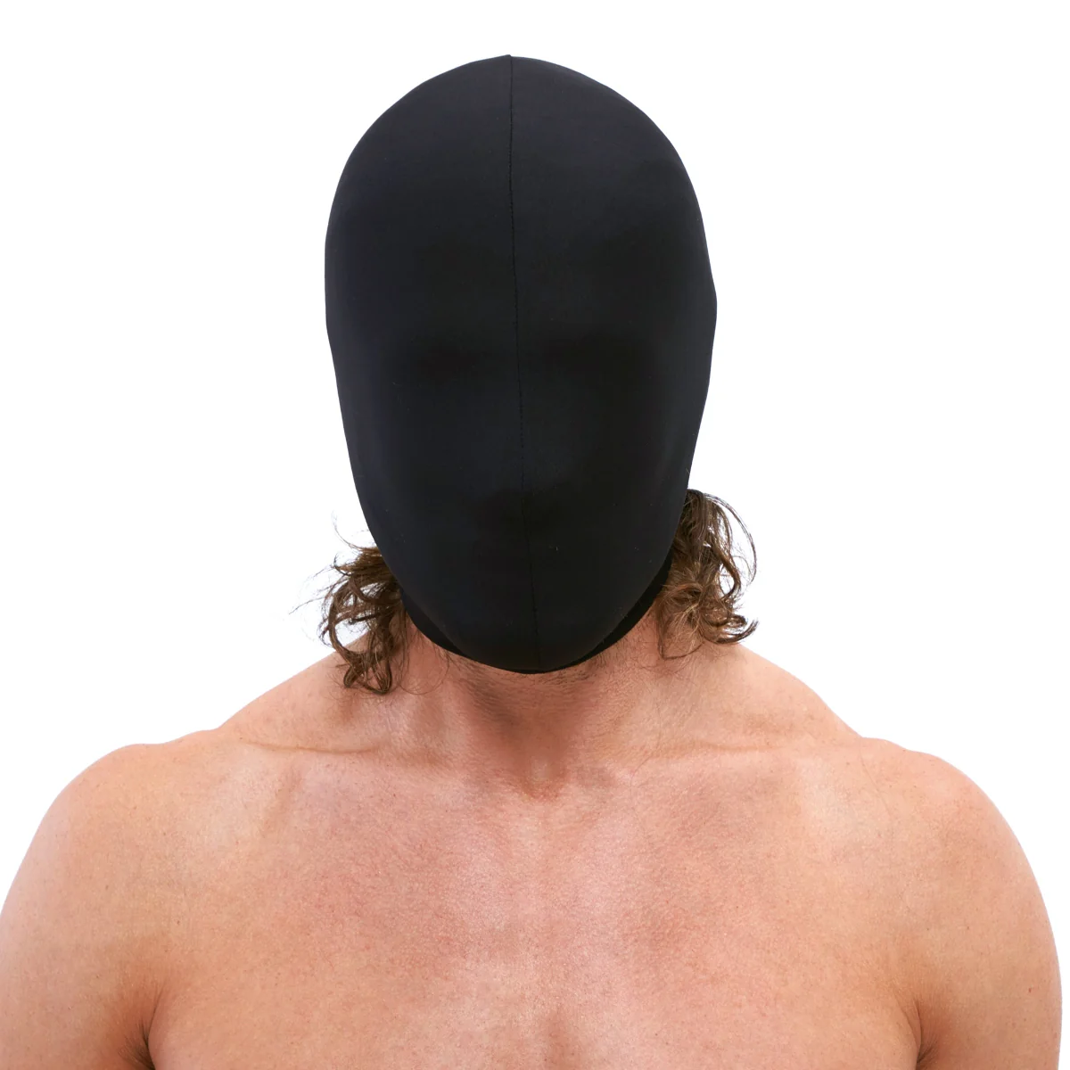 Lux Fetish Blackout Stretch Hood Black - Image 3