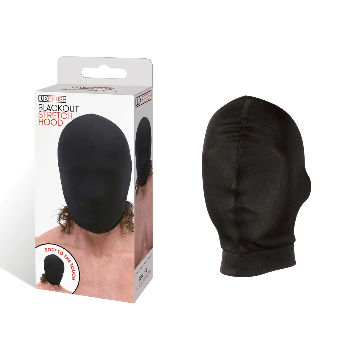 Lux Fetish Blackout Stretch Hood Black - Image 5