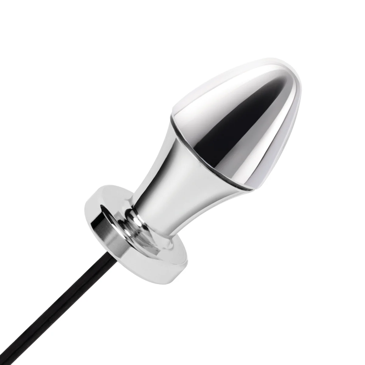 Lux Fetish Electro Sex Shock Butt Plug Silver - Image 3