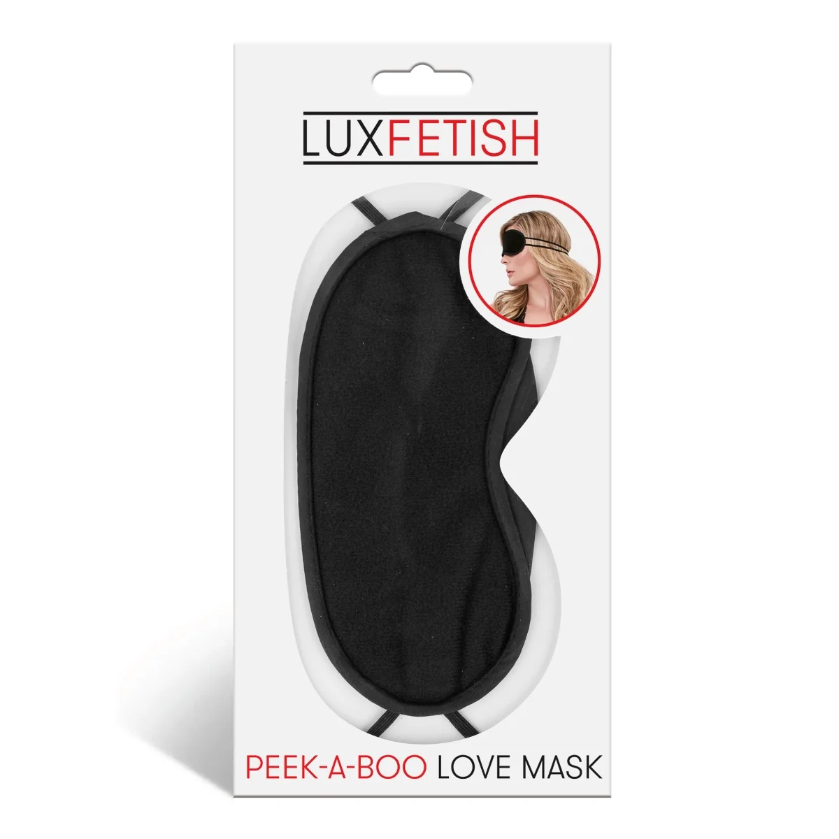 Lux Fetish Peek-A-Boo Love Mask Black - Image 2