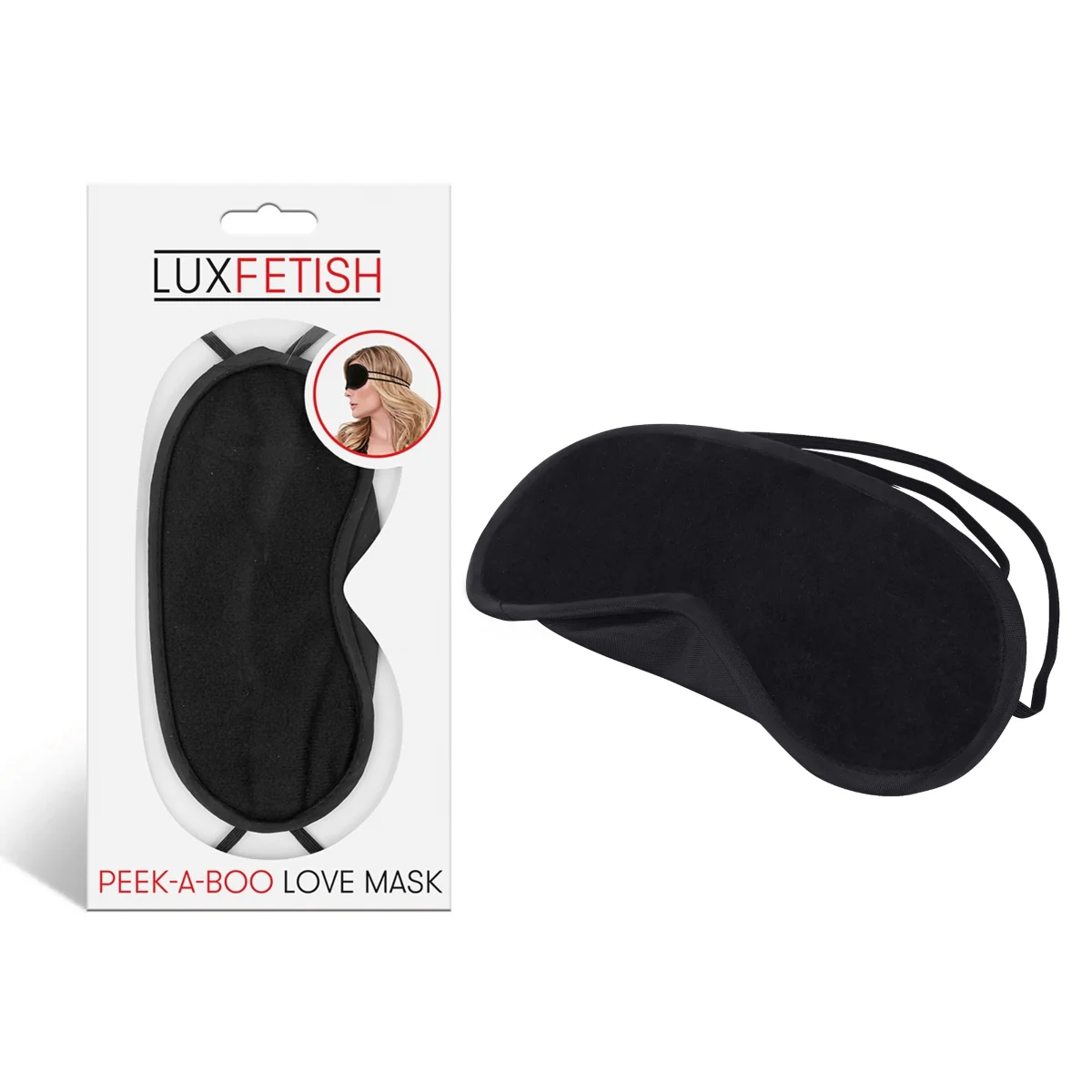 Lux Fetish Peek-A-Boo Love Mask Black - Image 5