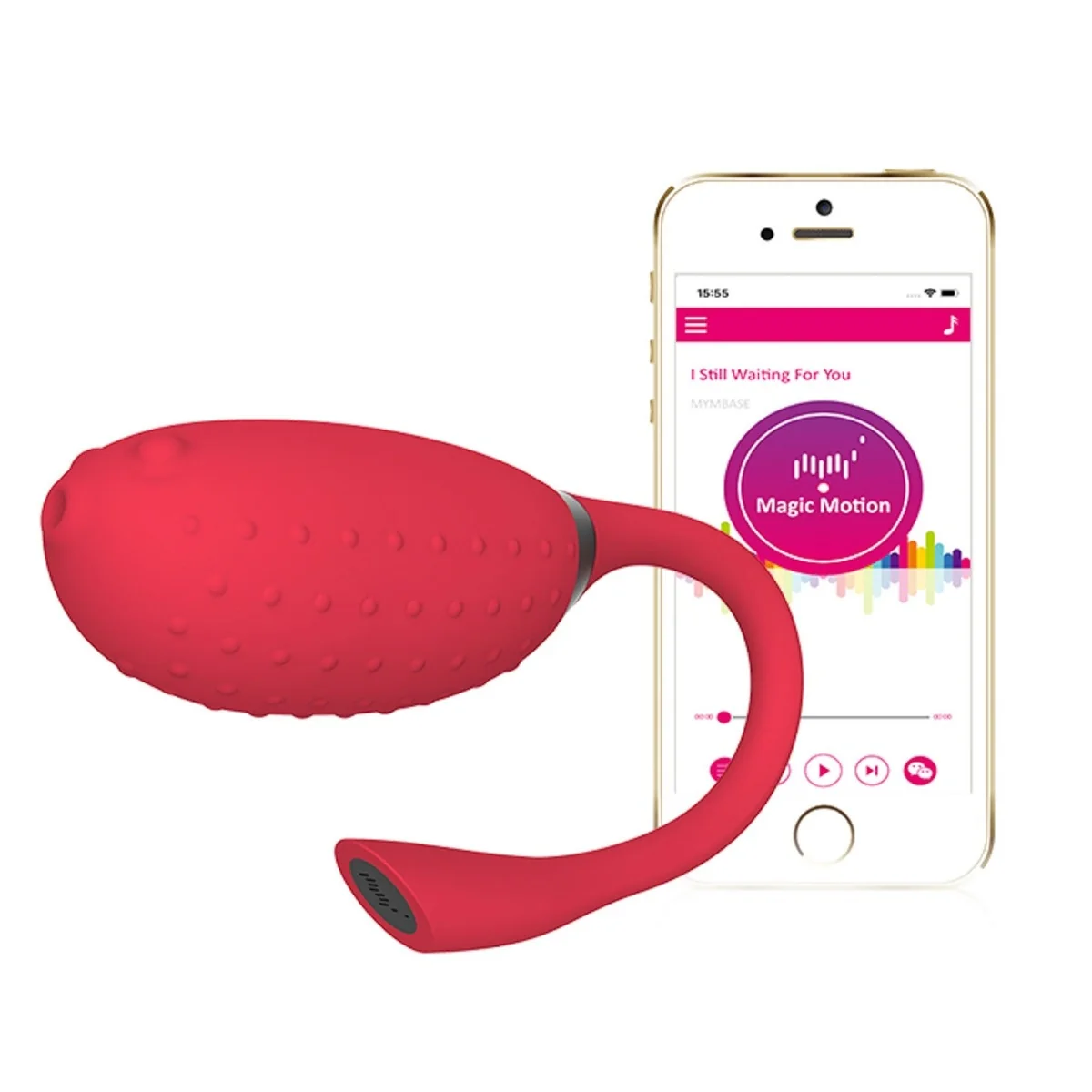 Magic Motion Fugu Smart Wearable Egg Vibrator Red - Image 4