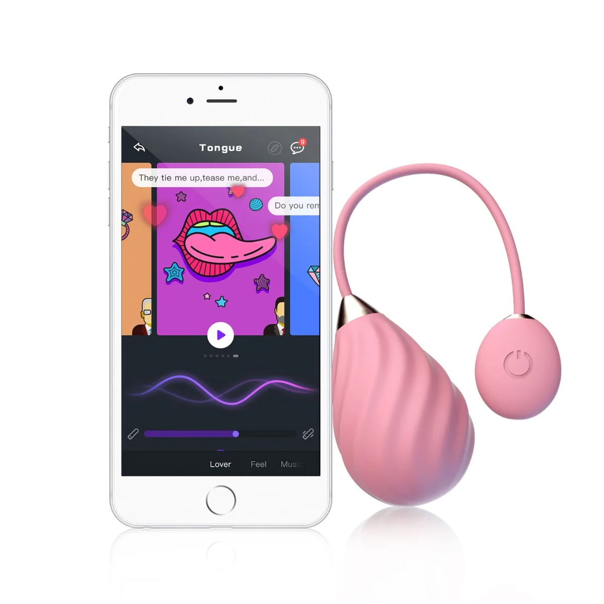 Magic Motion Magic Sundae App Controlled Egg Vibrator Pink - Image 3