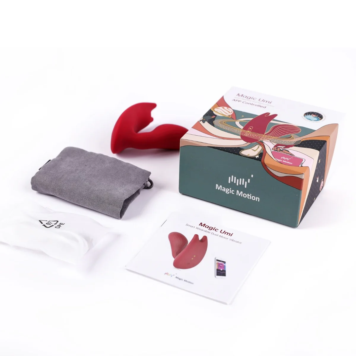 Magic Motion Umi Smart Lay On Vibrator App Controlled Red - Image 2