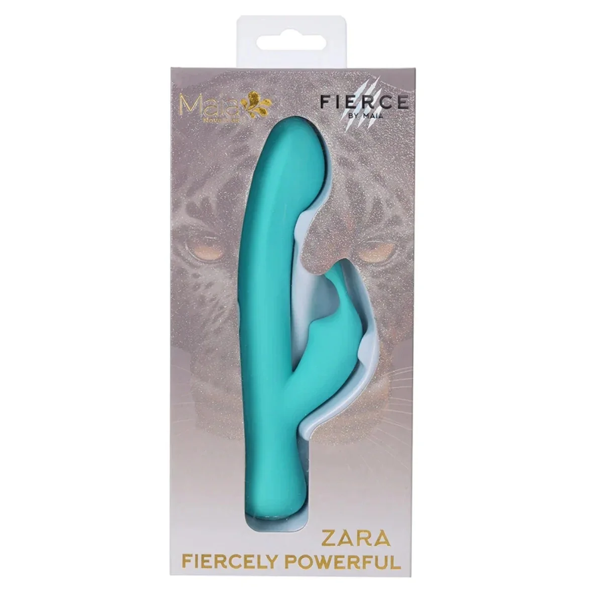 Maia Toys Zara 10 Function Rabbit Vibrator Teal 4 Inch - Image 2