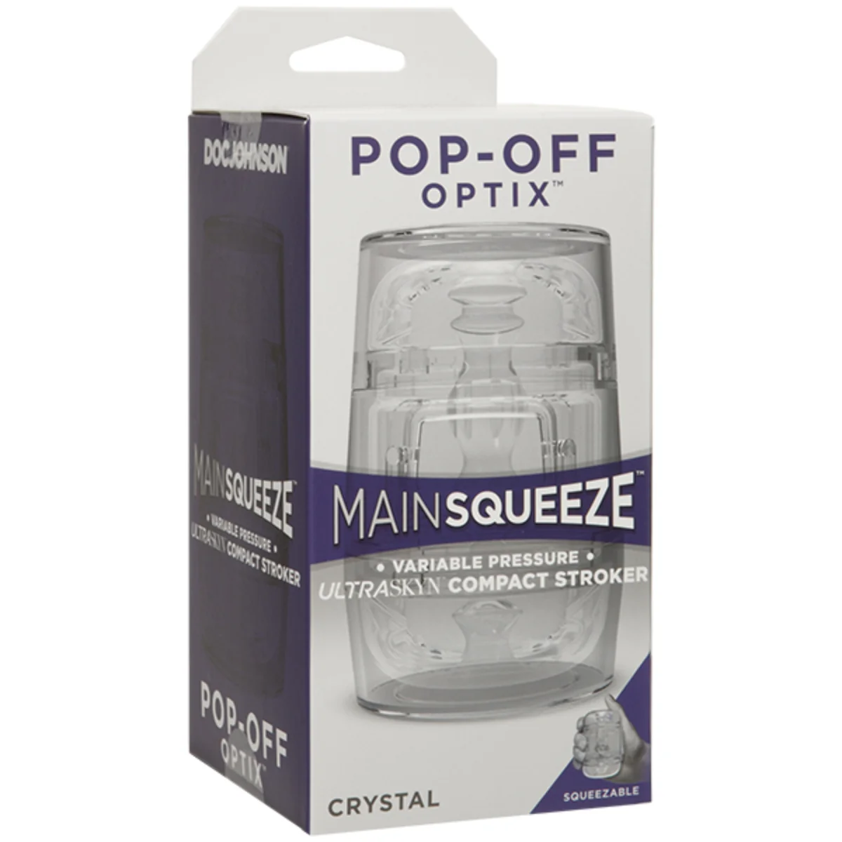 Main Squeeze Pop Off Optix Ultraskyn Compact Stroker Crystal Clear - Image 2