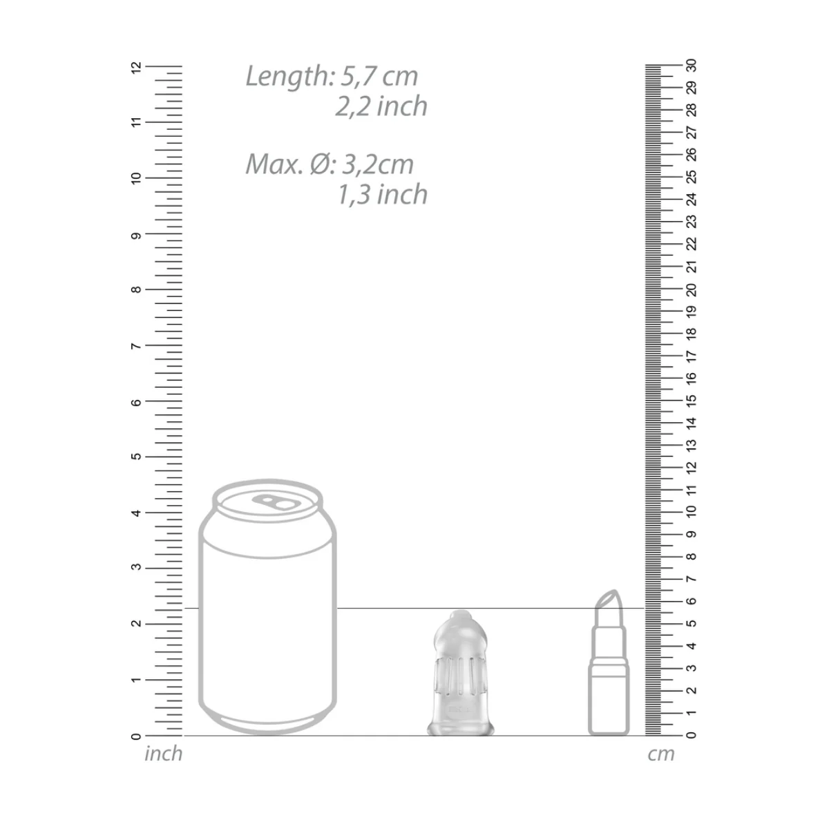 Man Cage Chastity Cock Cage TPE Model 29 Clear - Image 4