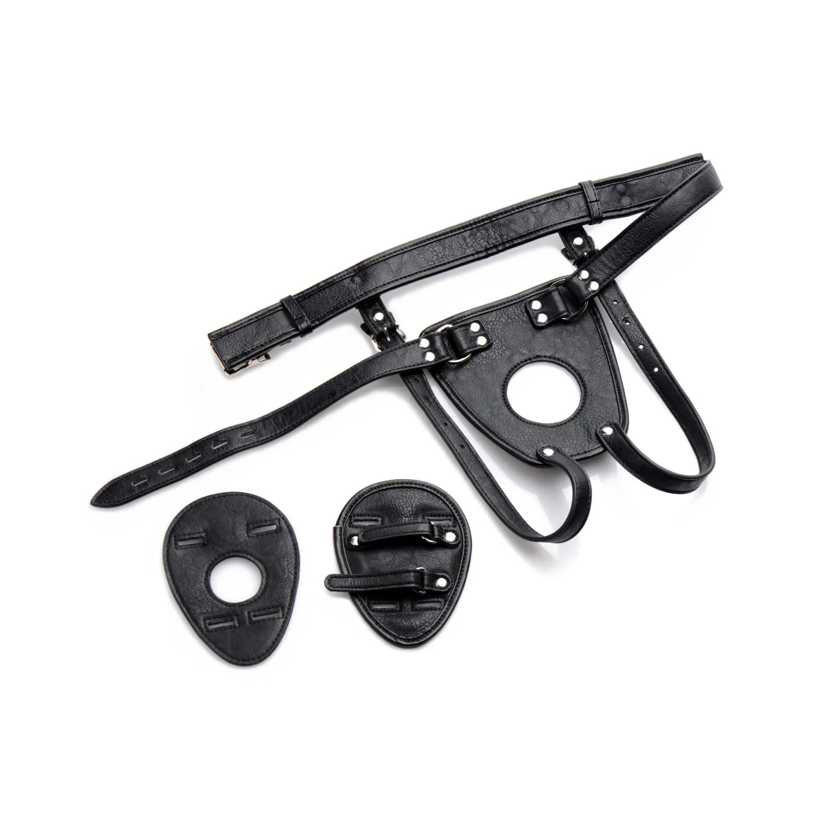 Master Series Ass Holster Butt Plug Harness Black - Image 5