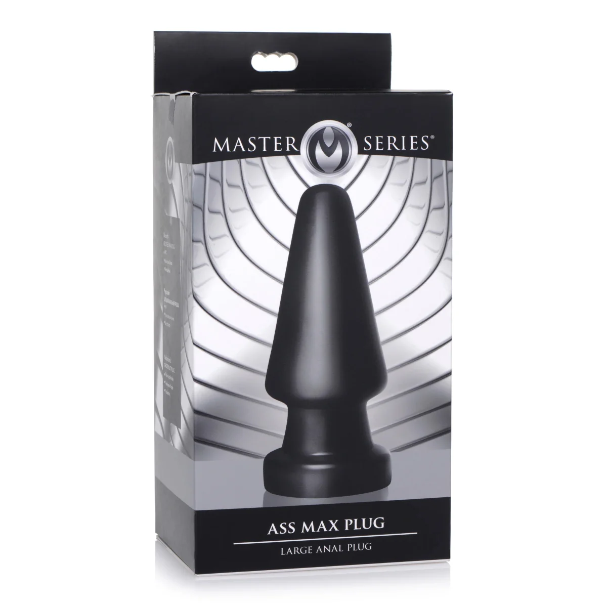 Master Series Ass Max Butt Plug Large Black - Image 2