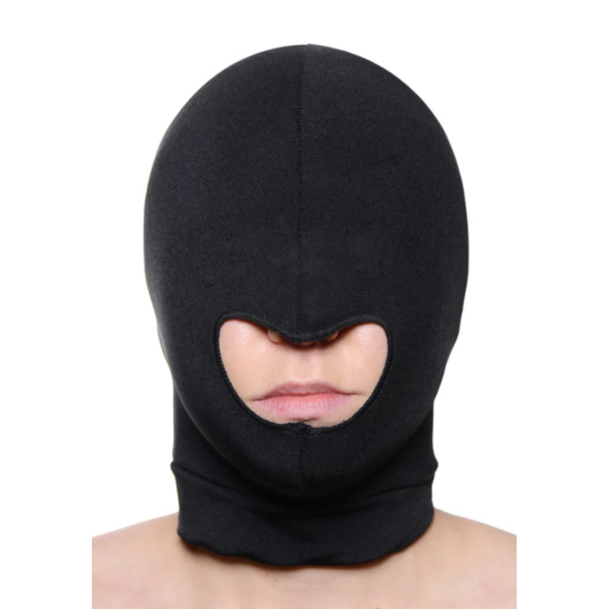 Master Series Blow Hole Open Mouth Spandex Hood Black - Image 3