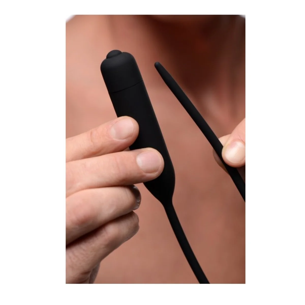 Master Series Cadence Extreme 10X Vibrating Urethral Sound Black - Image 3