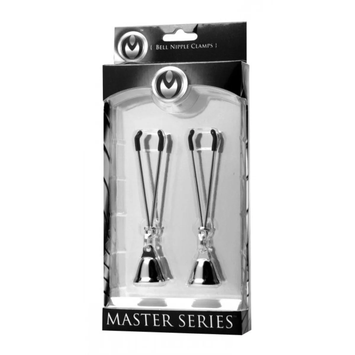 Master Series Chimera Adjustable Bell Nipple Clamps Silver - Image 2
