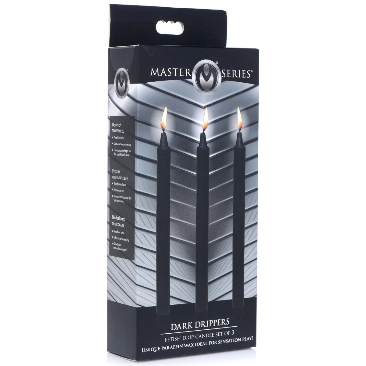 Master Series Dark Drippers Fetish Drip Candles 3 Pack Black - Image 2