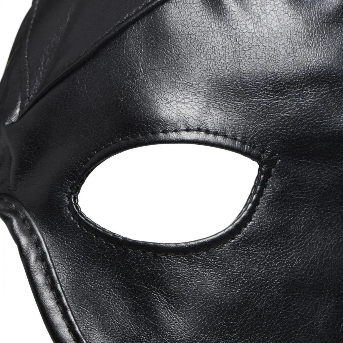 Master Series Dungeon Demon Bondage Hood With Horns Black - Image 3