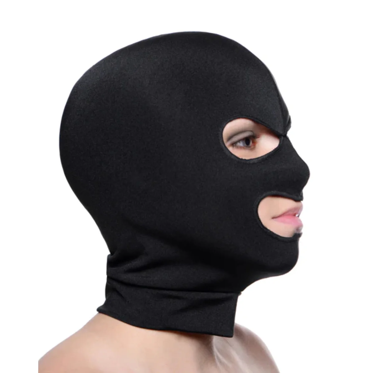 Master Series Facade Hood With Eye And Mouth Holes Black - Image 4