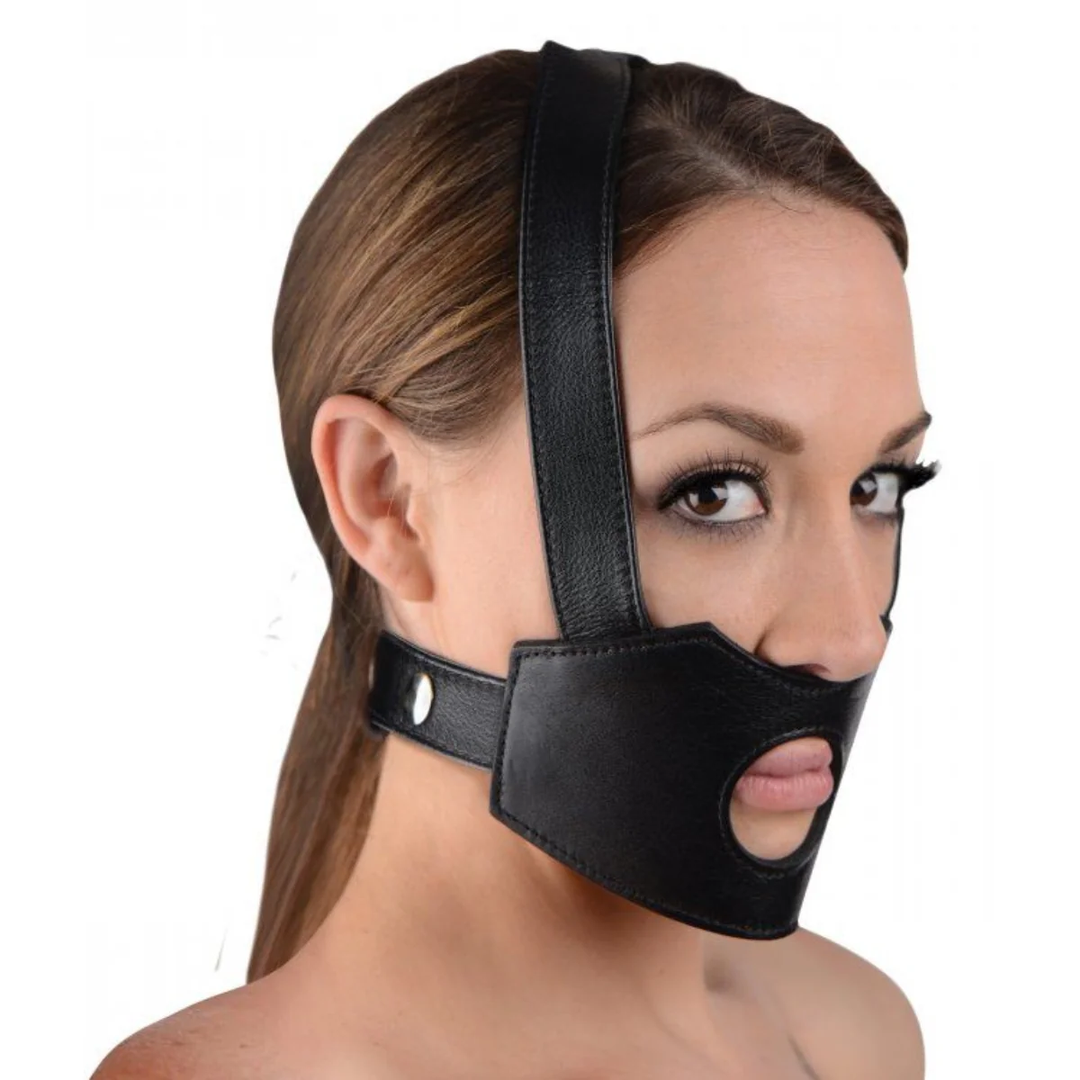 Master Series Face Fuk II Dildo Face Harness Black - Image 3