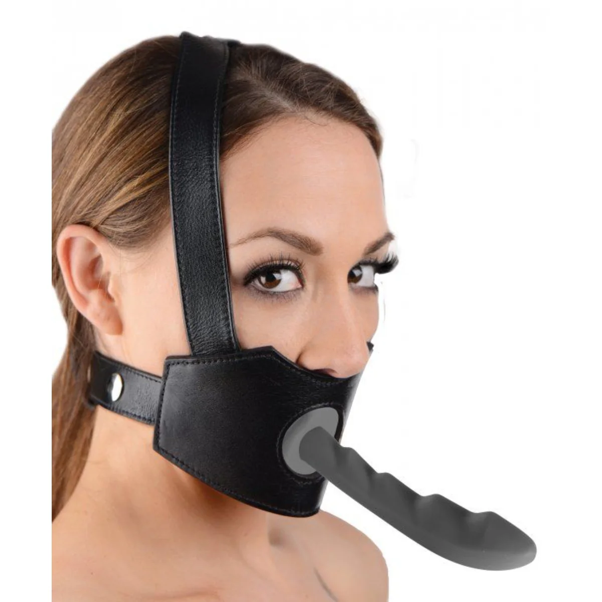 Master Series Face Fuk II Dildo Face Harness Black - Image 4