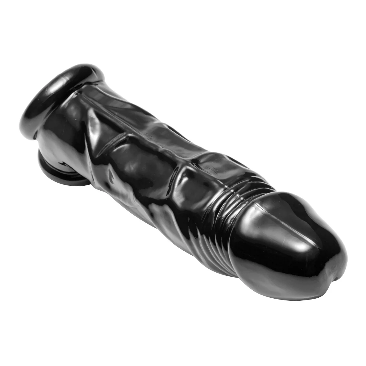 Master Series Fuck Tool Penis Sheath And Ball Stretcher Black - Image 4