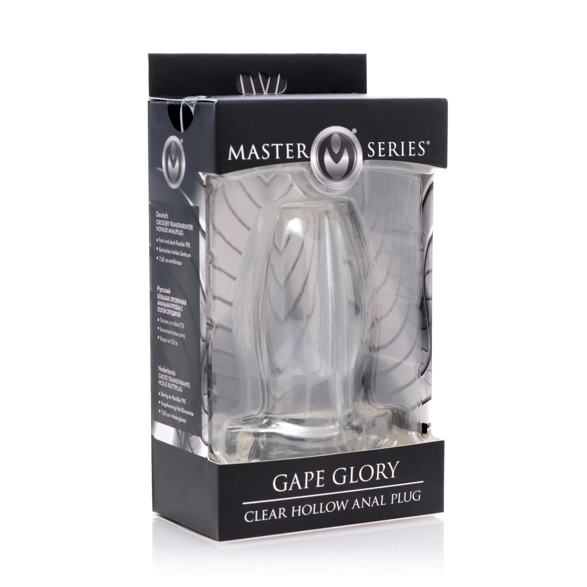 Master Series Gape Glory Hollow Anal Fuck Plug Clear - Image 2