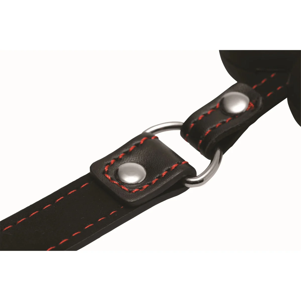 Master Series Hound Adjustable Dog Bone Gag Black - Image 3