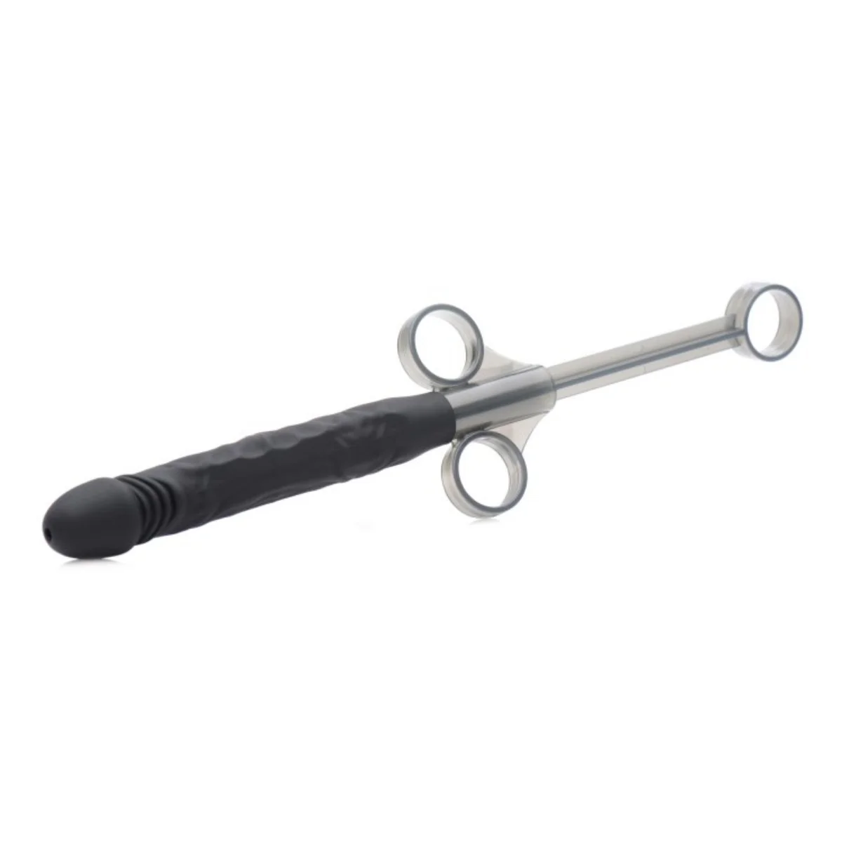Master Series Jizz Shooter Silicone Dildo Lube Launcher Black