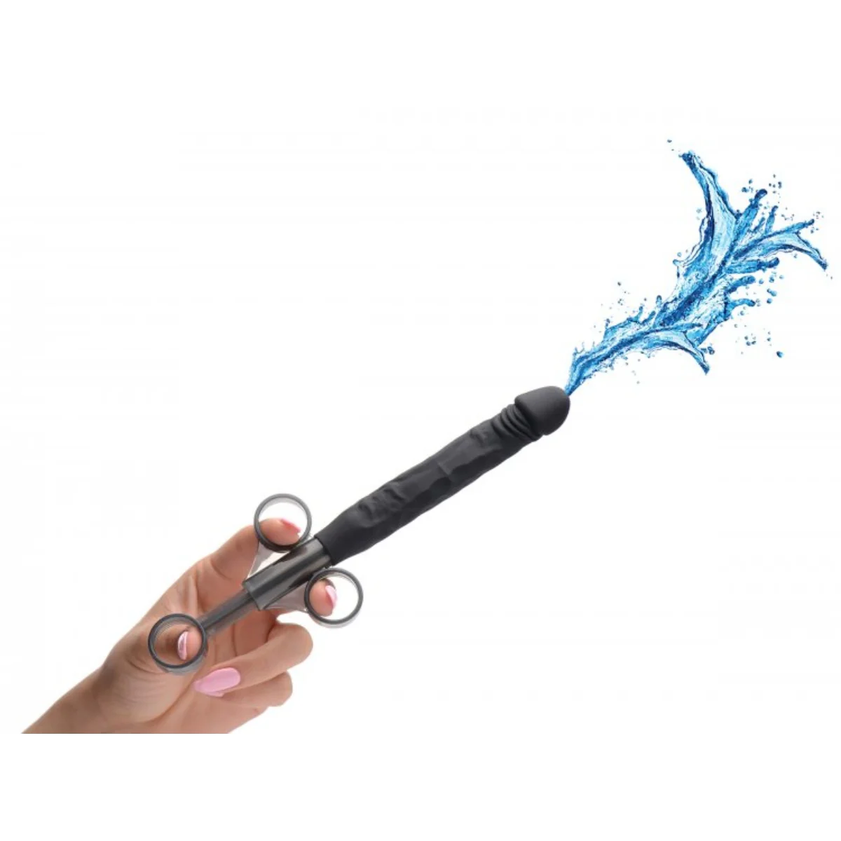 Master Series Jizz Shooter Silicone Dildo Lube Launcher Black - Image 4