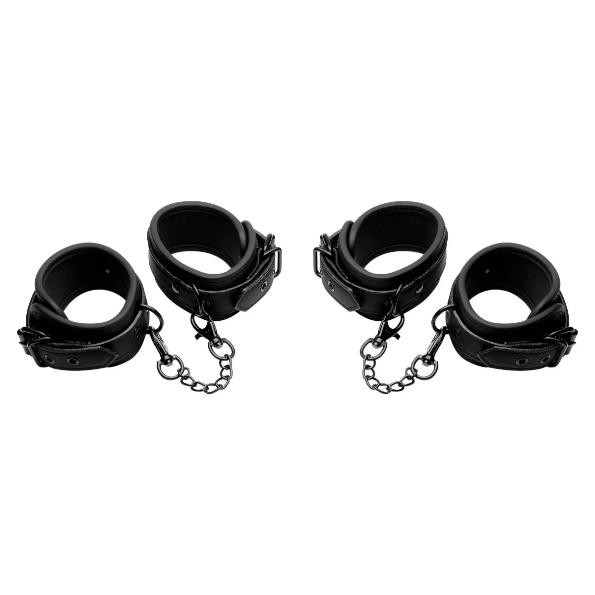 Master Series Kinky Comfort Wrist & Ankle Cuff Set Black