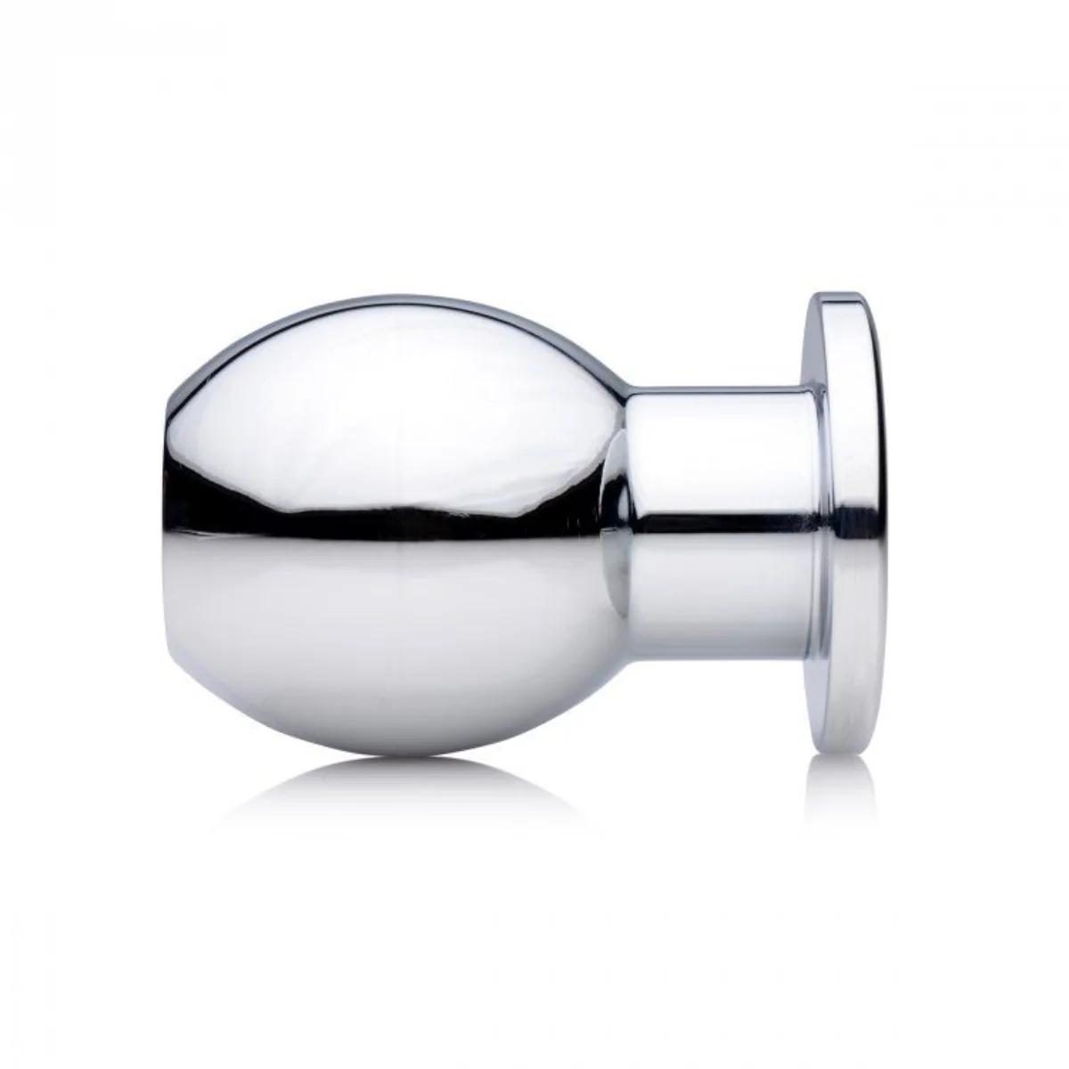 Master Series Large Abyss Hollow Anal Dilator Silver 1.9 Inch - Image 3