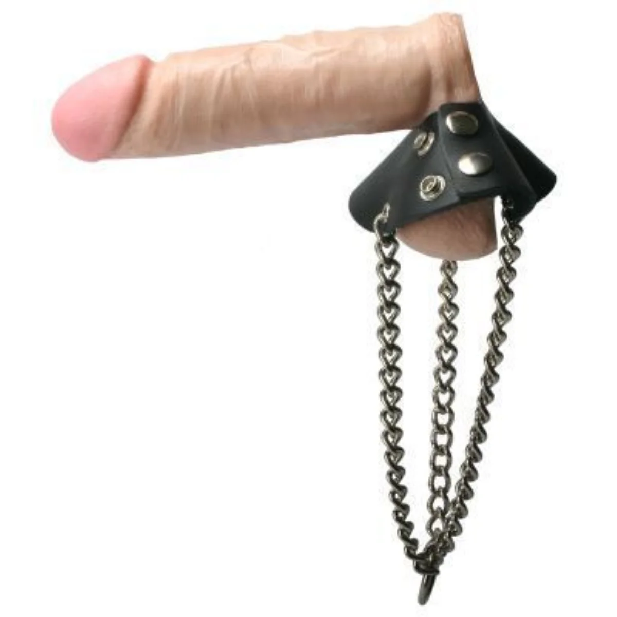 Master Series Leather Parachute Ball Stretcher Black - Image 3