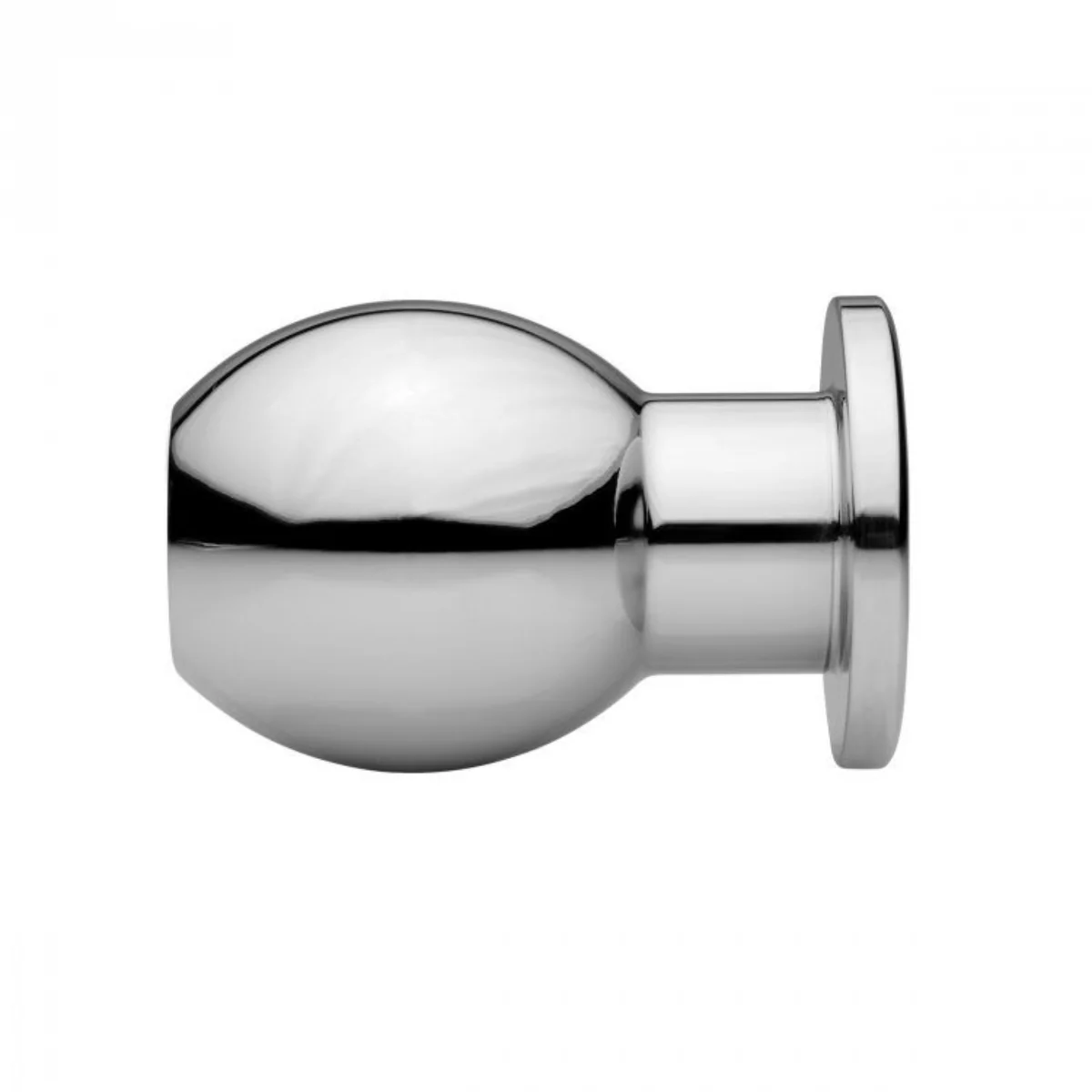 Master Series Medium Abyss Hollow Anal Dilator Silver 1.7 Inch - Image 3