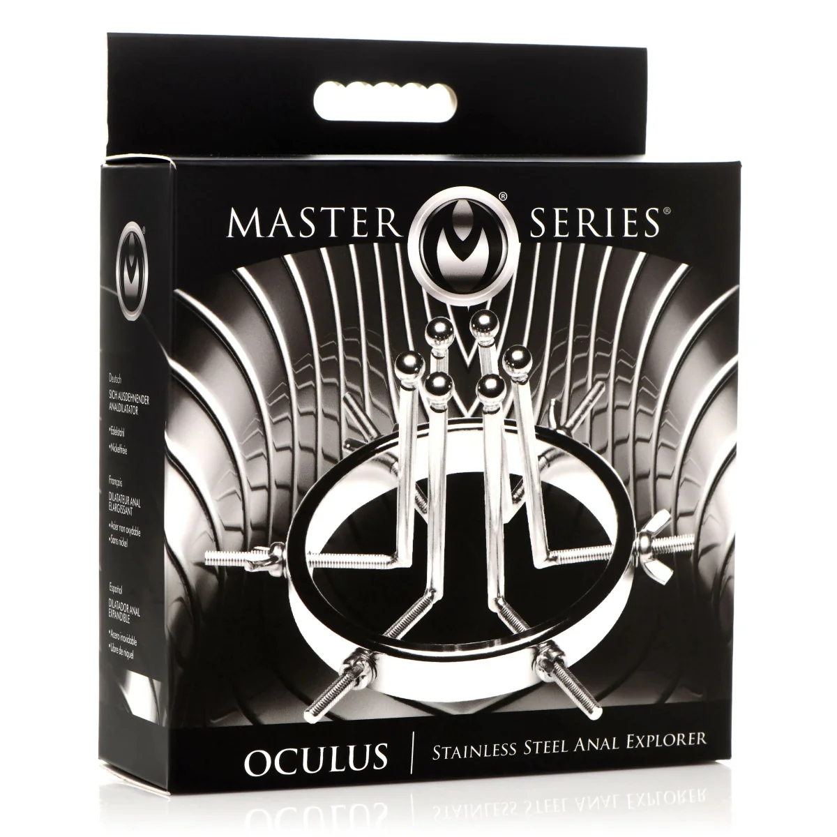 Master Series Oculus Stainless Steel Anal Explorer Silver - Image 2