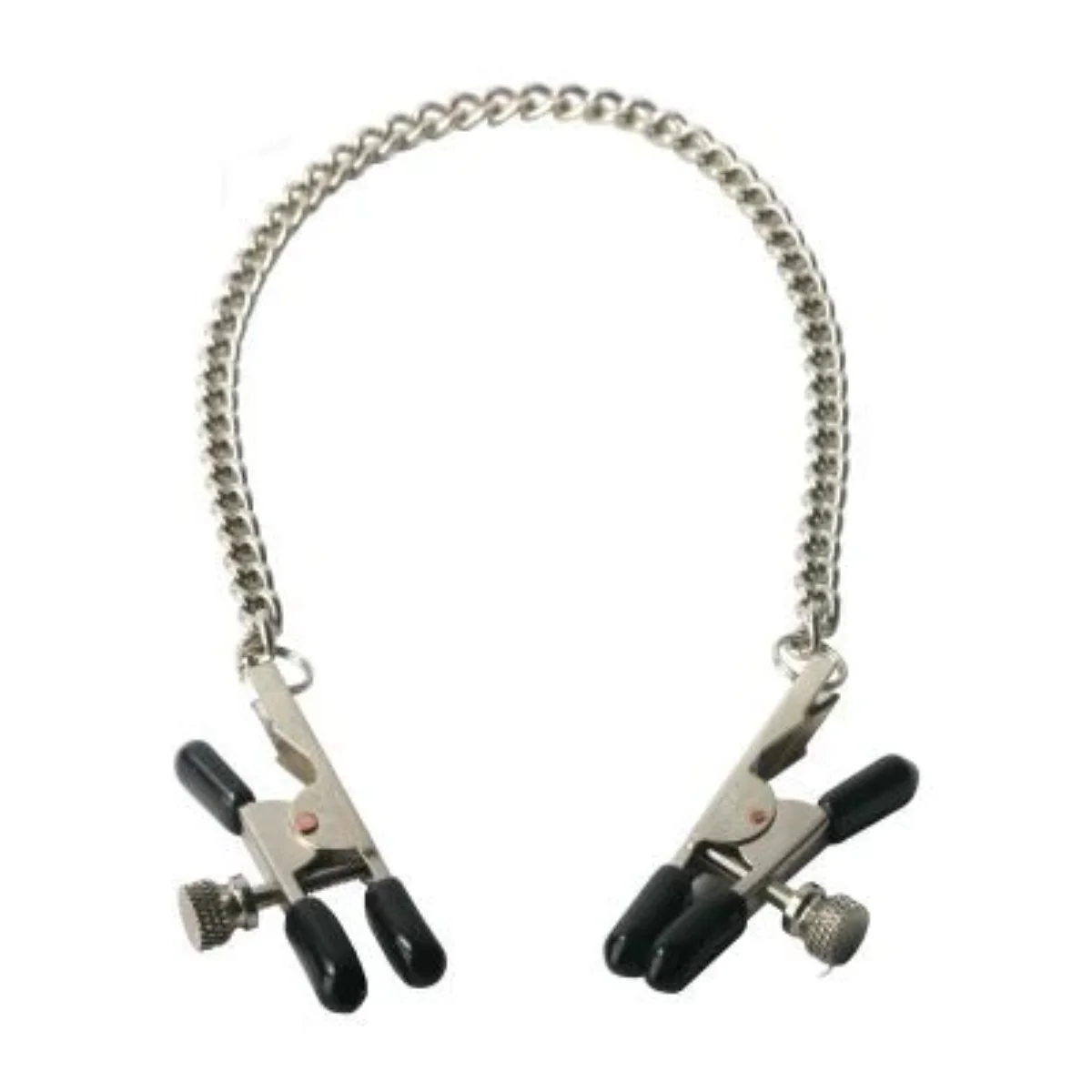 Master Series Ox Bull Nose Nipple Clamps Black Silver - Image 3